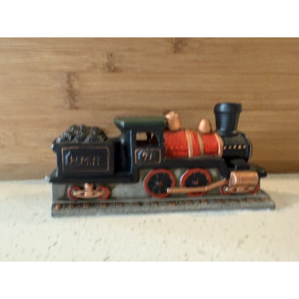 Lefton 1989‎ Railroad Colonial Village Train Engine 07125 Vintage